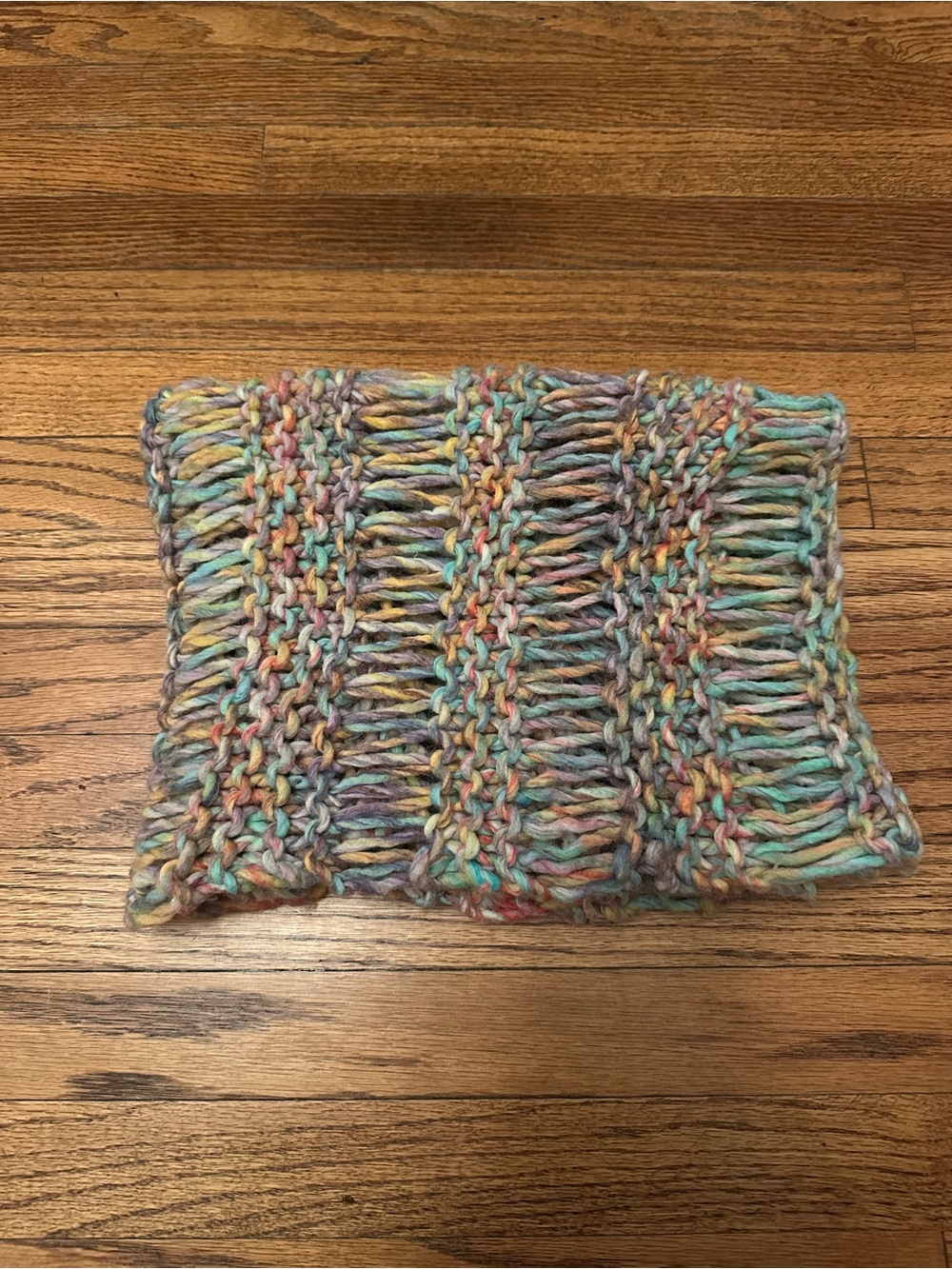 American Eagle Rainbow-Knit 🌈 Infinity Cowl-Neck Scarf